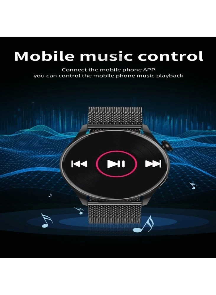 Glucose Monitoring Smart Watch - ECG Bluetooth Call SpO2