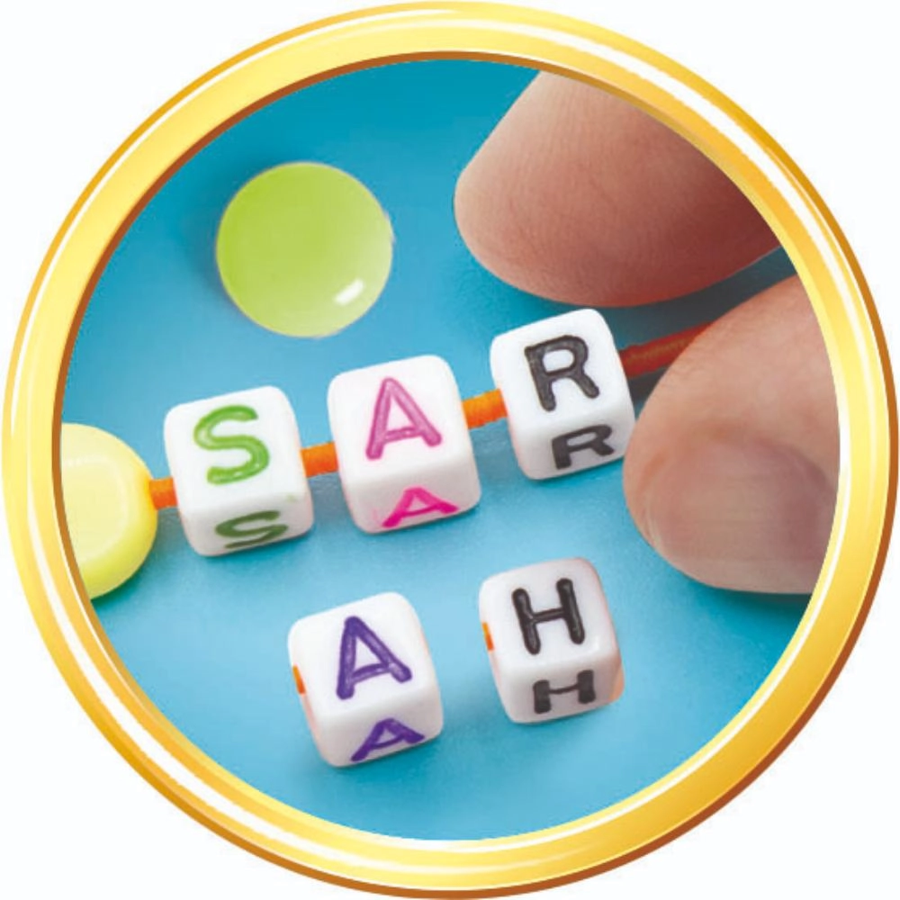 Crazy Chic Message Beads Bracelet Kit - Pink Suitable for 6 Years & Above