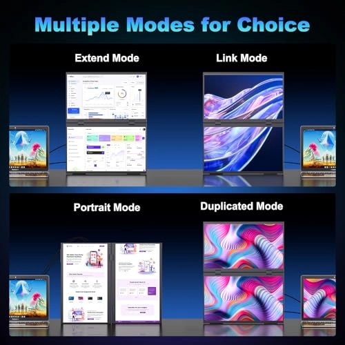 Dual Portable Monitor - 185KS1 15.6 Inches 1920 x 1080 Pixels