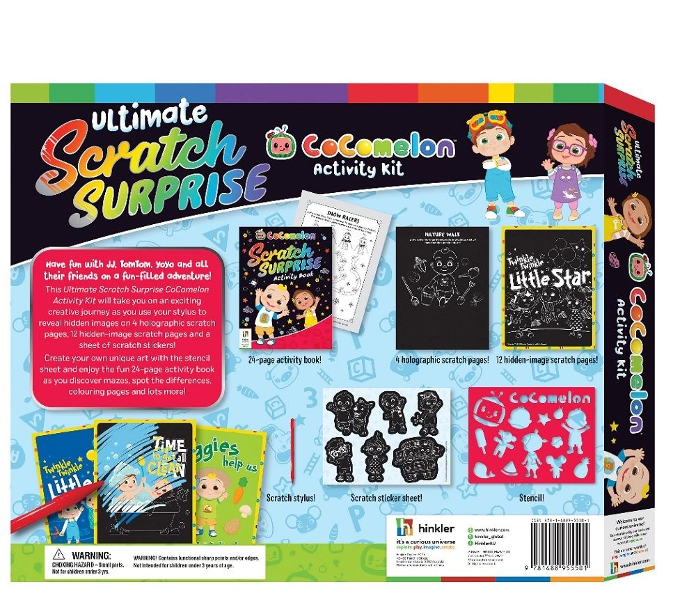 Ultimate Scratch Surprise Cocomelon Activity Kit - 3+ years