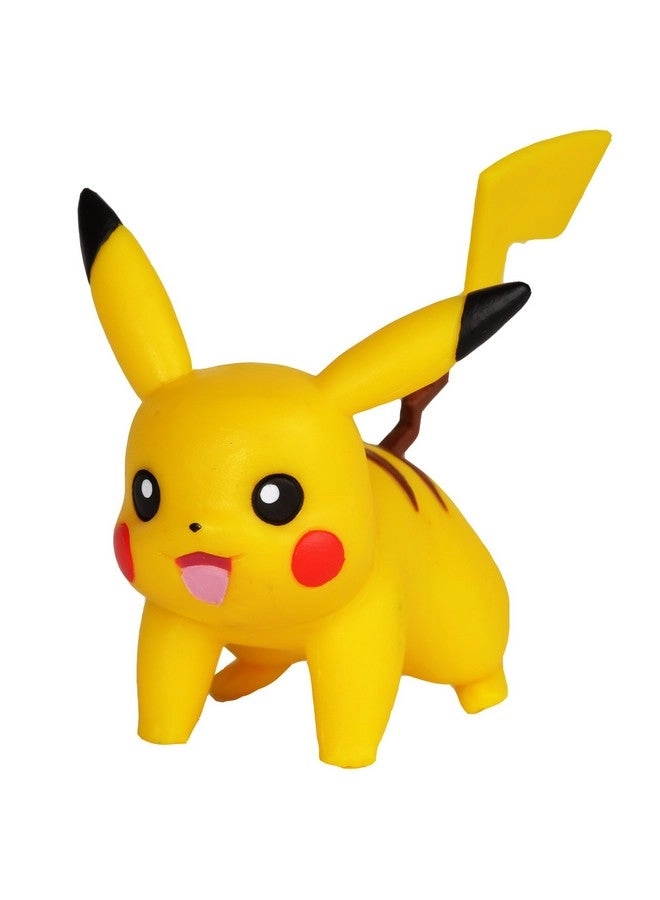 2 Inch Battle Action Figure - Pikachu + Popplio (95001) 2 pcs