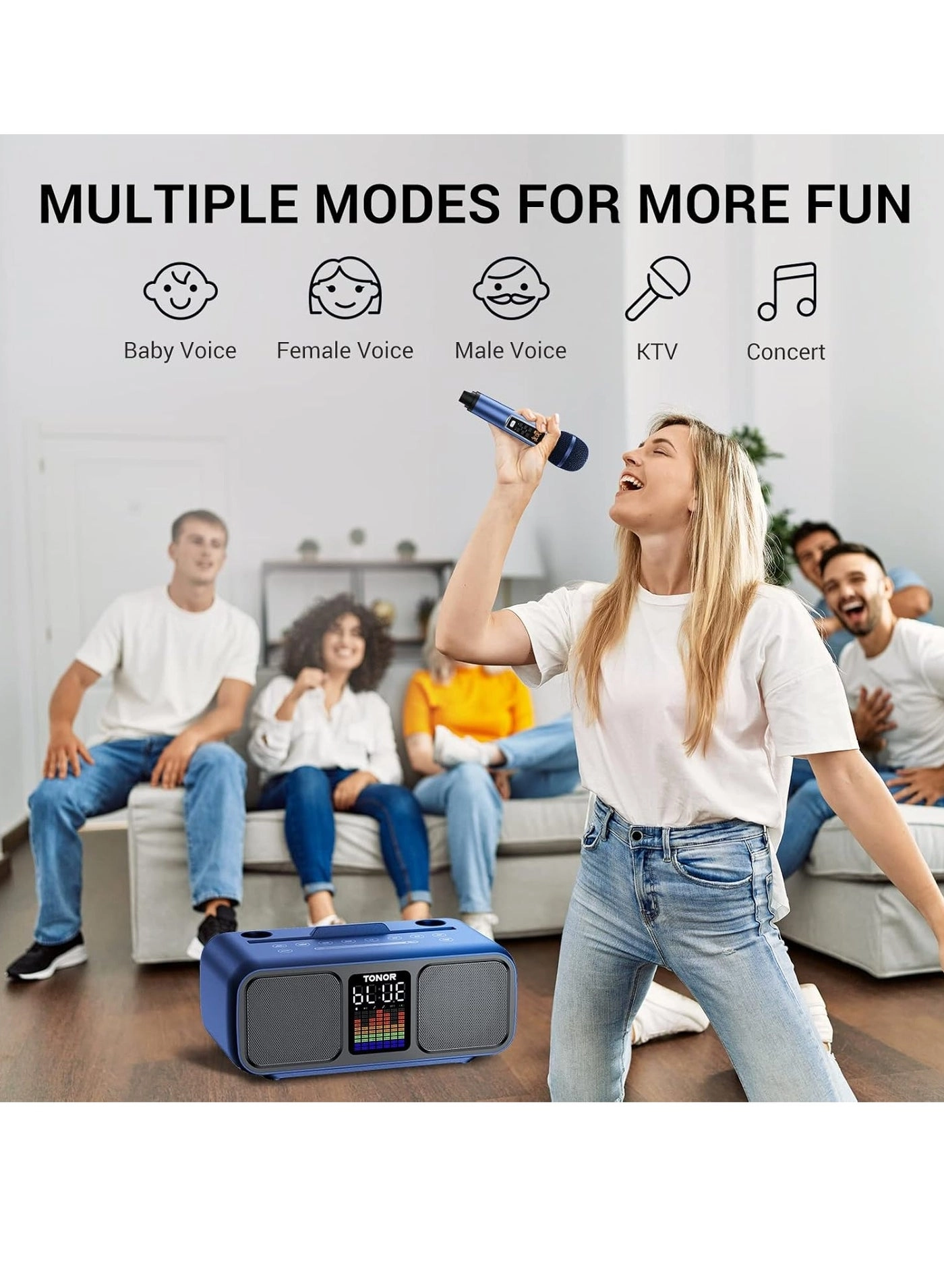 K9 Karaoke Machine - 2 Wireless Microphones