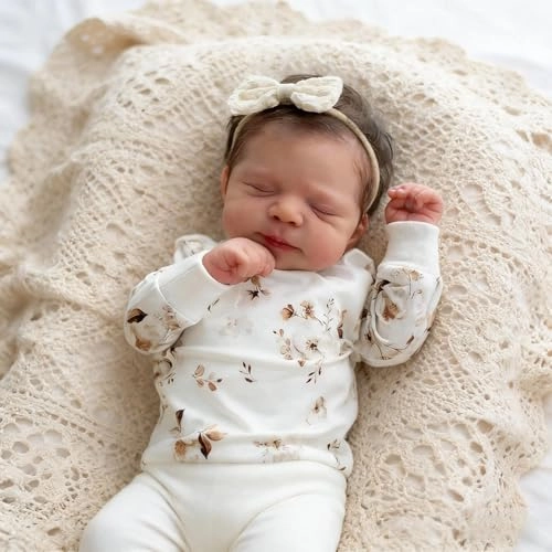 Reborn Baby Doll - 18 Inch Silicone Girl Sleeping Ages 3+