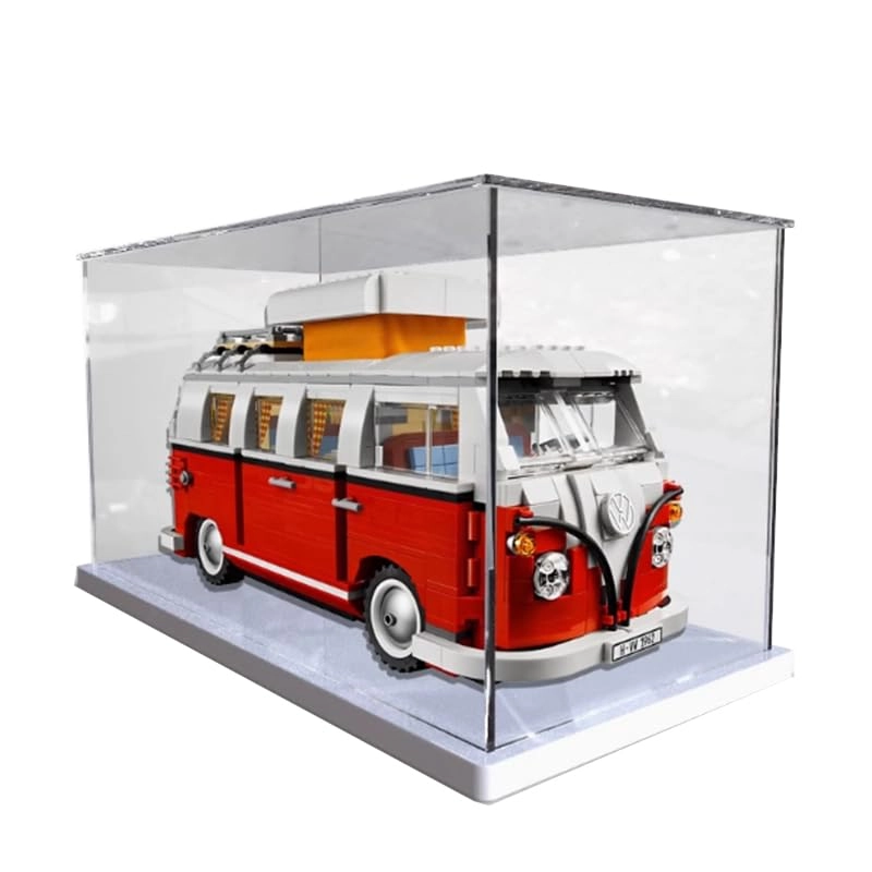 Clear Acrylic Display Case for Lego Creator 10220 - 36x18x18cm Black Bottom