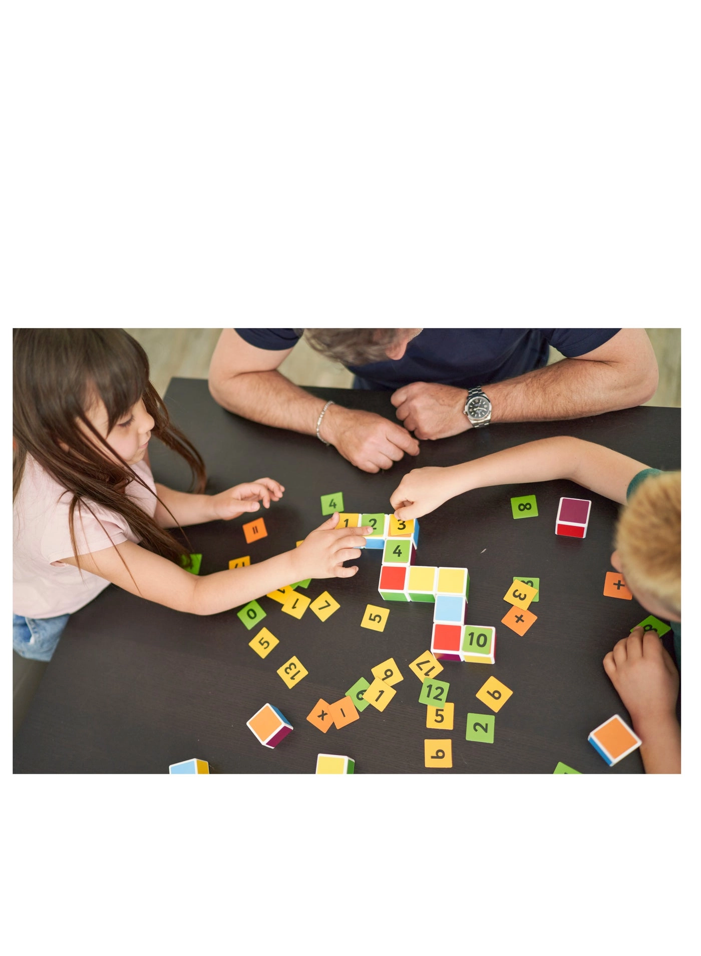 Magicube Math Building And Clips - 55 pcs