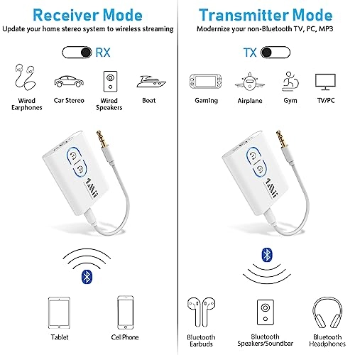 B03Pro - Bluetooth 5.3 Optical RCA AUX 3.5mm Outputs/Inputs