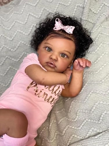 Reborn Baby Doll - 20 Inch Vinyl Silicone African American Ages 3+