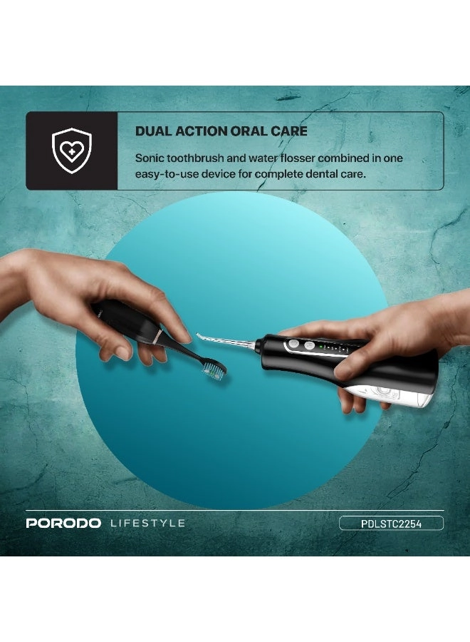 Electric Toothbrush - 1200mAh + Water Flosser - 300mL