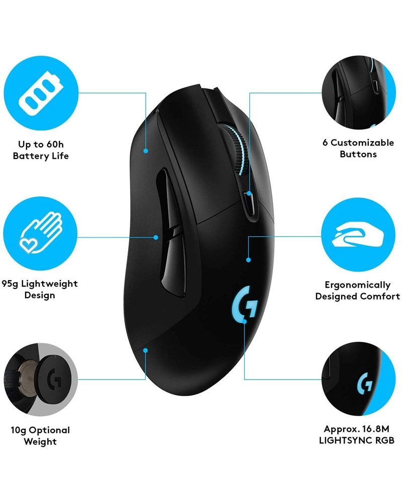 G703 LIGHTSPEED Gaming Mouse - Wireless