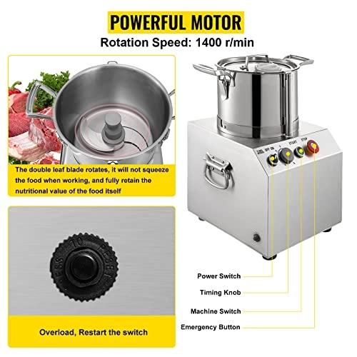 Commercial Food Processor - 6 Liters 750 watts