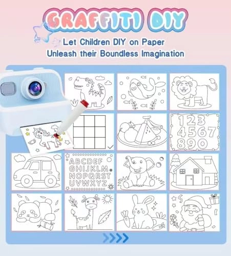 Instant Print Camera - Zero Ink Thermal 1080P