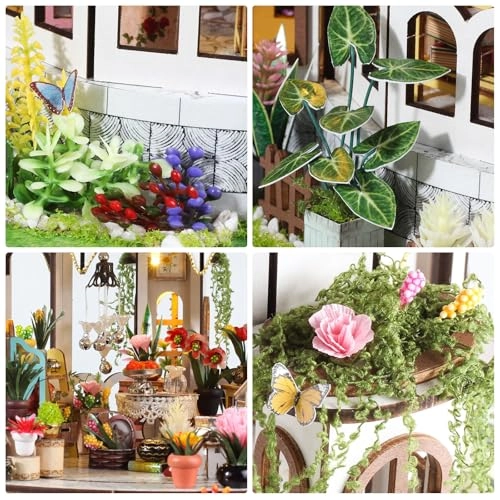 Miniature Dollhouse Kit - Castle Flower House