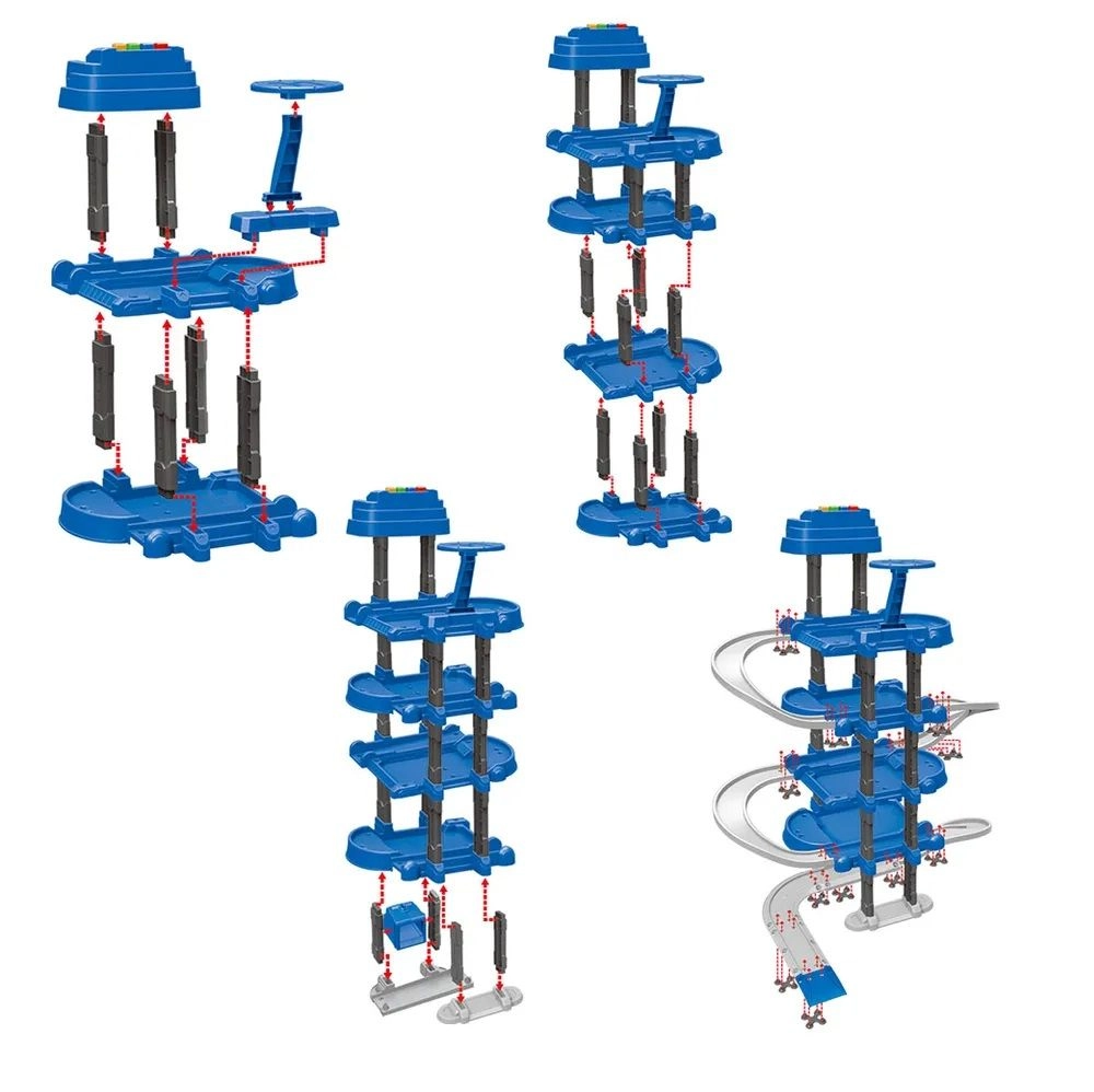 4 Level Police Station Lift Parking - Police 78 pcs