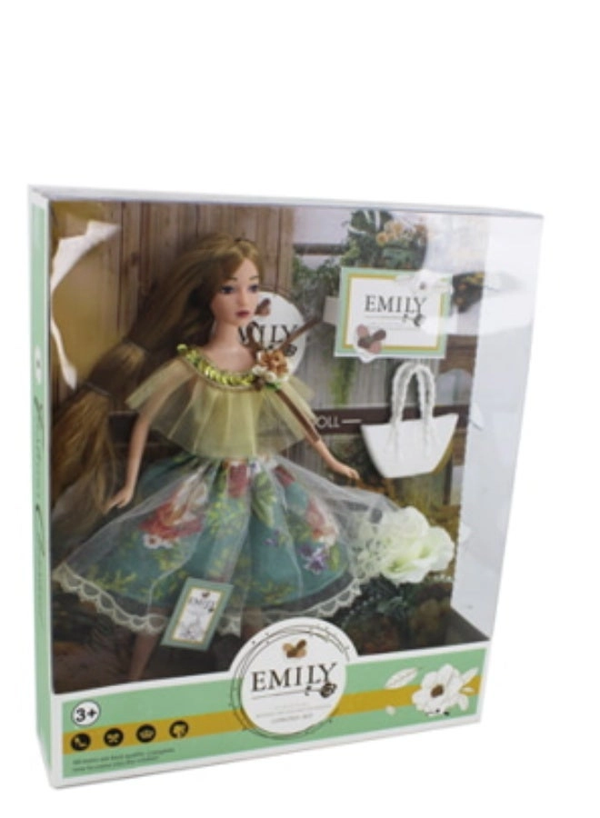 Barbie Fashion Doll - 11.5 Inch Plastic Flowers Shopping Bag Ages 3+