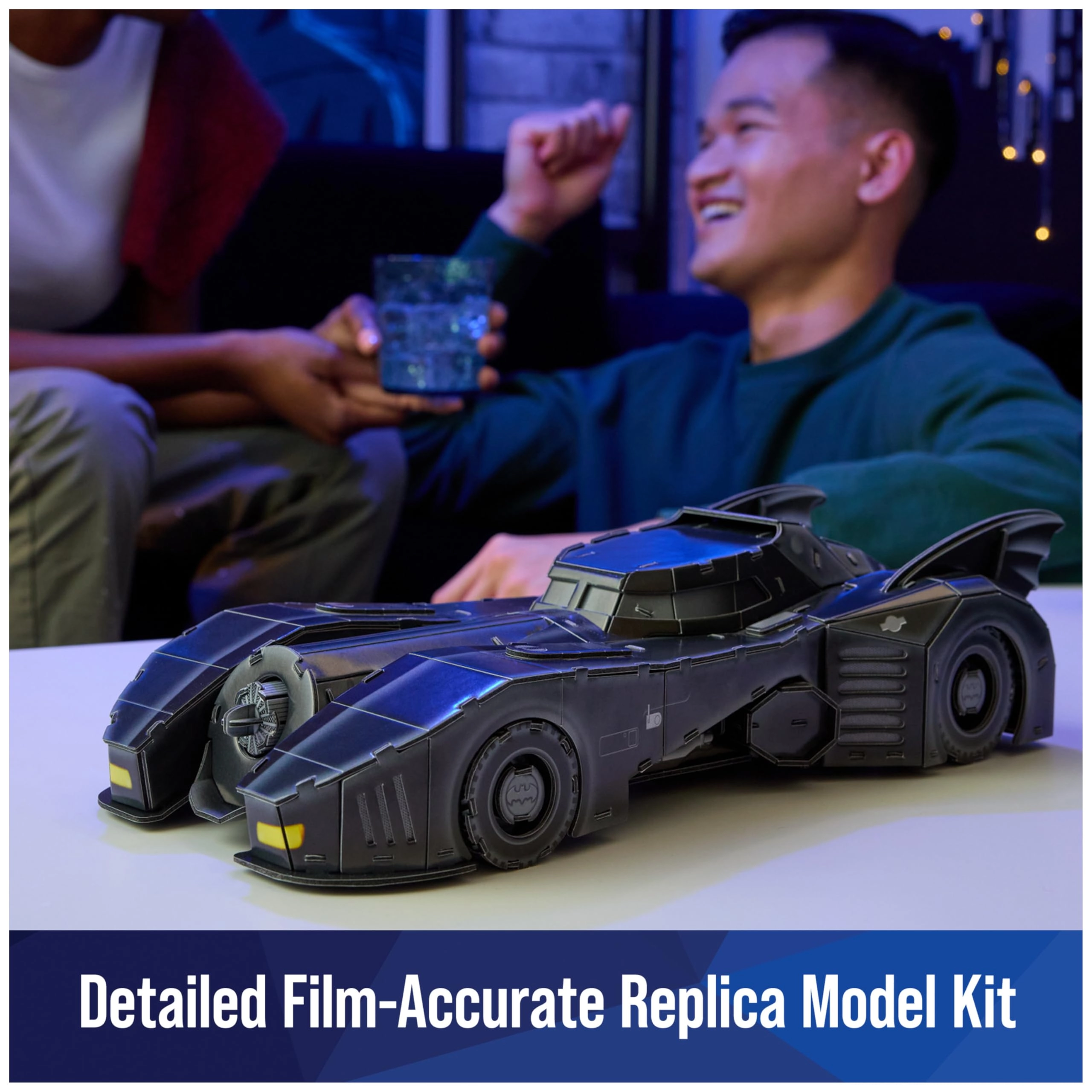 DC Batman Retro Batmobile - 3D Model Kit with Stand