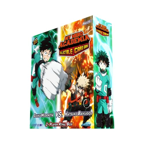 My Hero Academia Collectible Card Game Izuku Midoriya vs. Katsuki Two Player Rival Decks - 104-card starter set