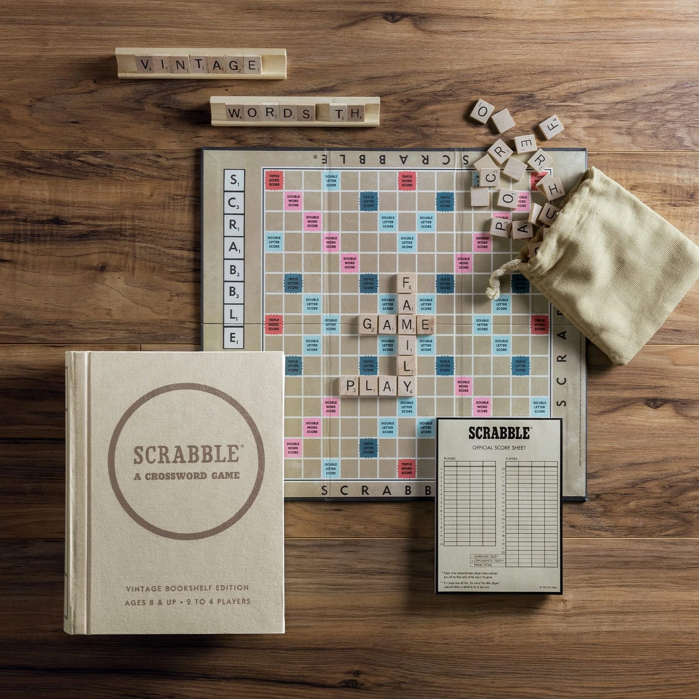 Scrabble: Vintage Bookshelf Edition