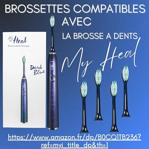 Replacement Brush Heads - Pack of 4 Blue Sonic