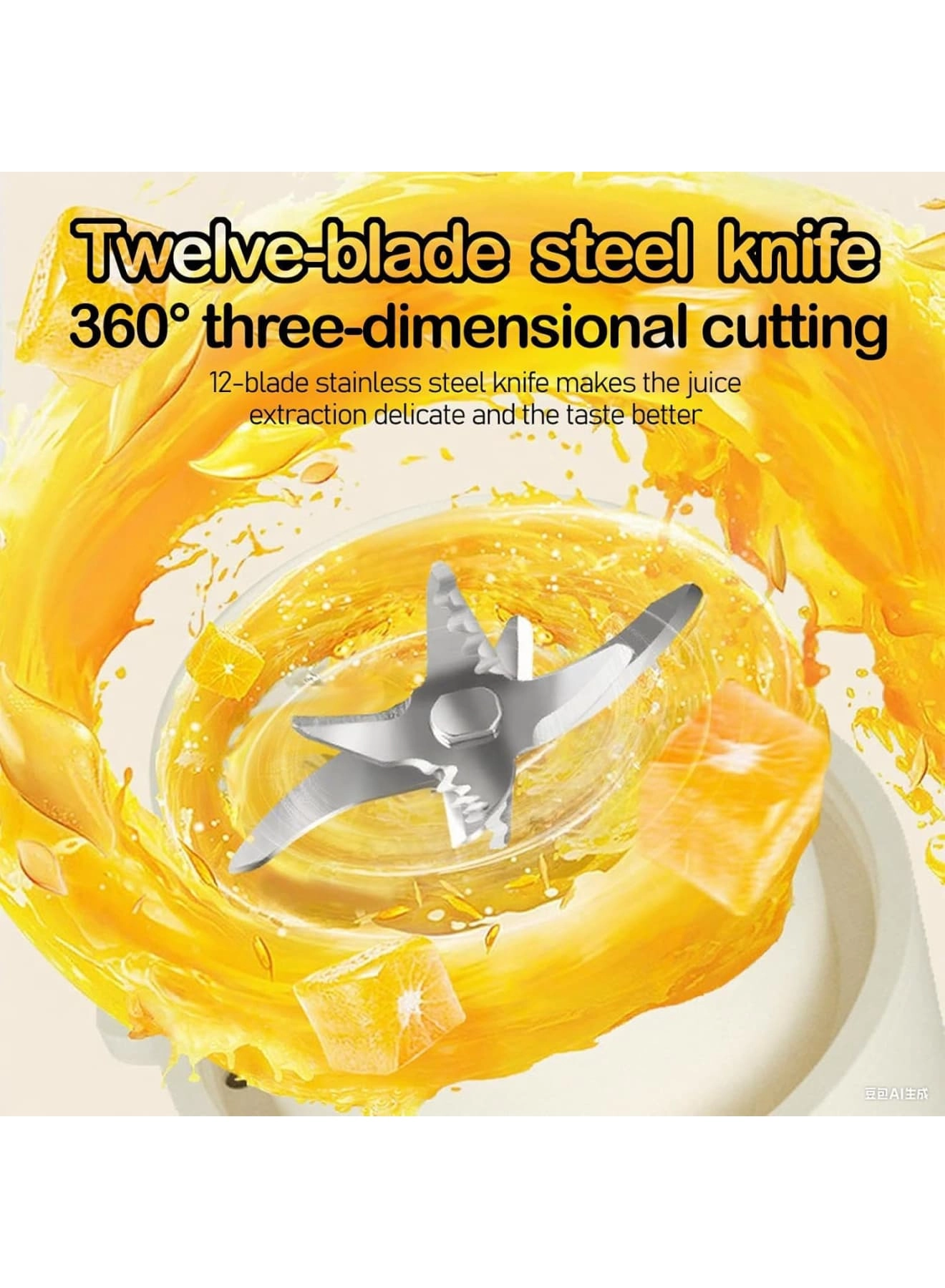 Portable Blender Smoothie Maker - Rechargeable Leakproof Lid Sip Spout