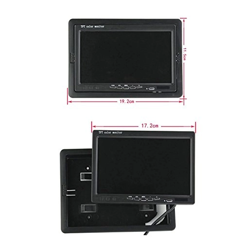 7" Rear view Monitor - 800x480 + 18 LED Reversing Camera - Night vision 4Pin