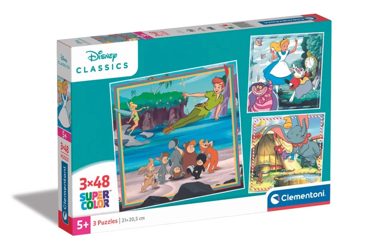 Disney Classics Super Color 3-in-1 Puzzle (527-25302) - 48 pcs