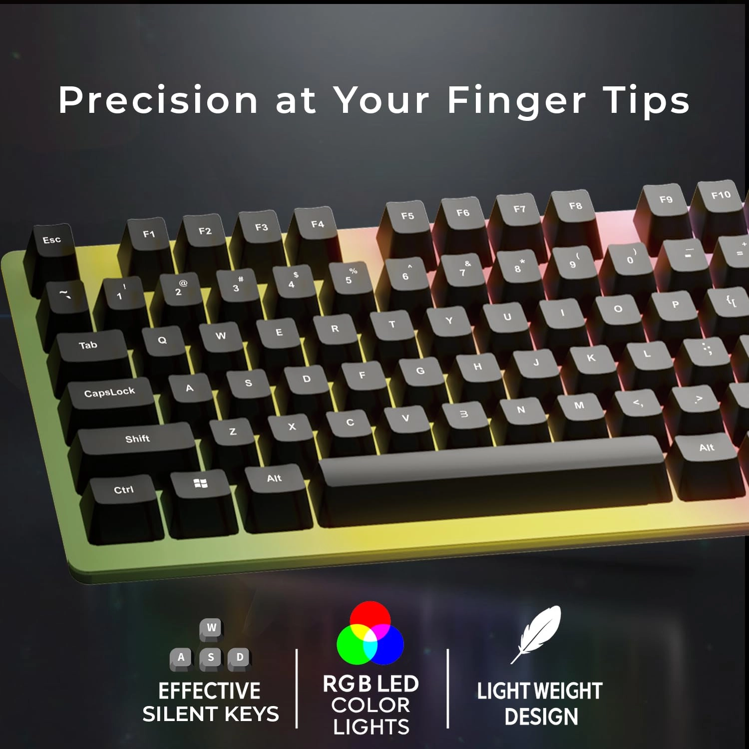Gaming Keyboard and Mouse Combo - QWERTY Wired