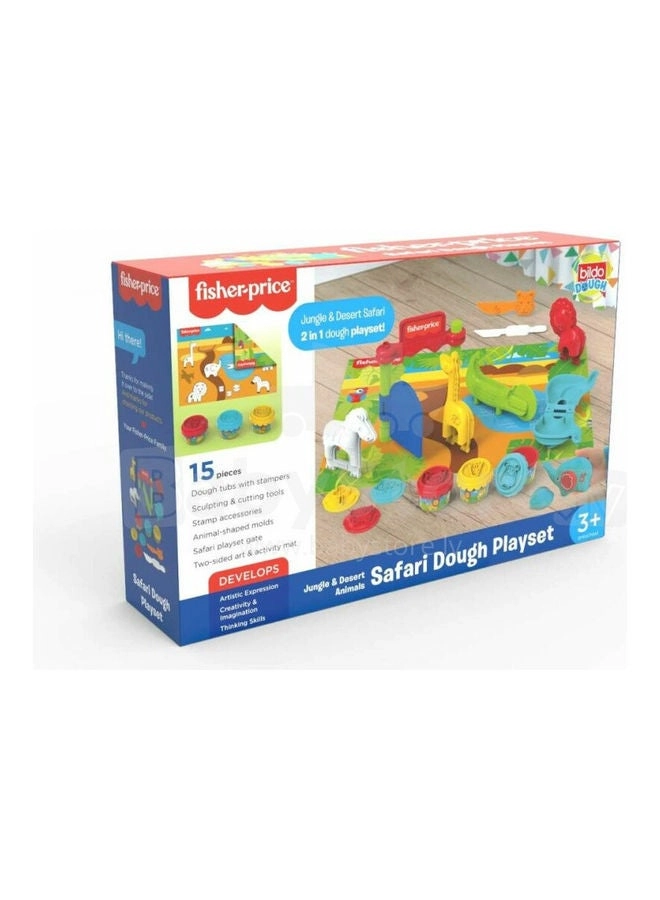 Safari Dough Playset - 3+ Years 15 pieces