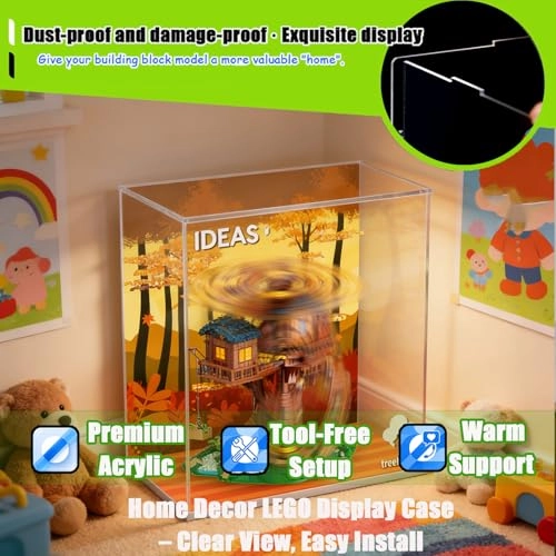 Display Case for Lego 21318 - 3 mm Acrylic Transparent