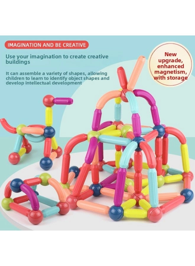 Magnetic Ball and Stick Building Set - 64pcs