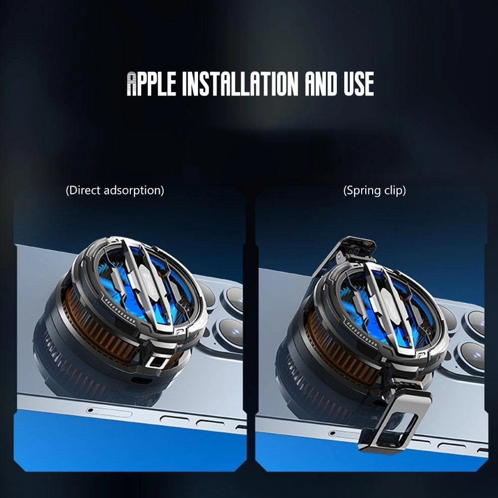 Phone Cooling Fan - Magnetic RGB USB Cooling