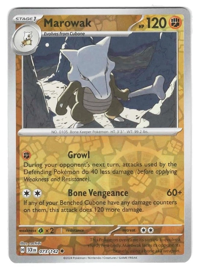 Marowak 073/142 - Stellar Crown Reverse Foil