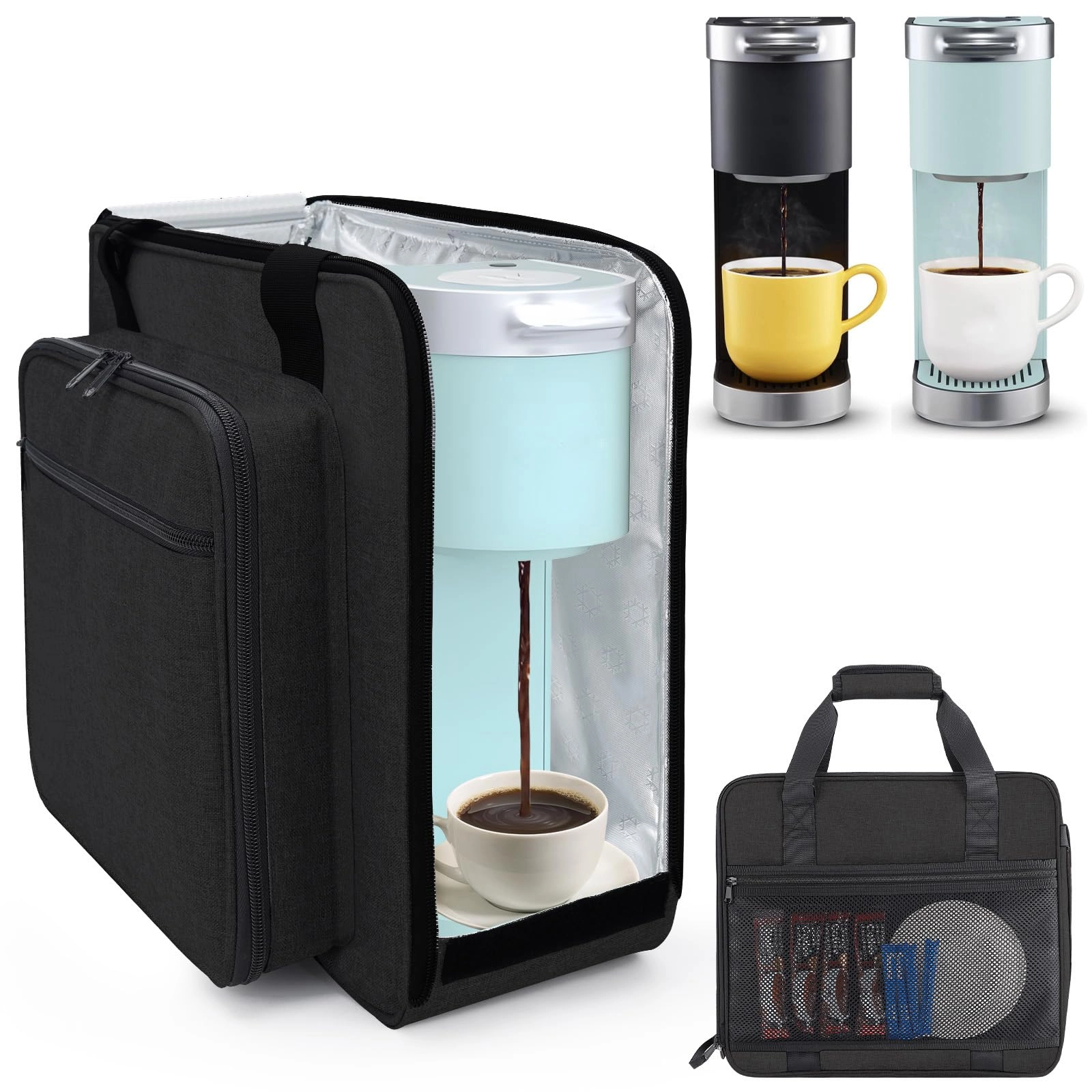 Coffee Maker Travel Bag - 2.2 Pounds Black