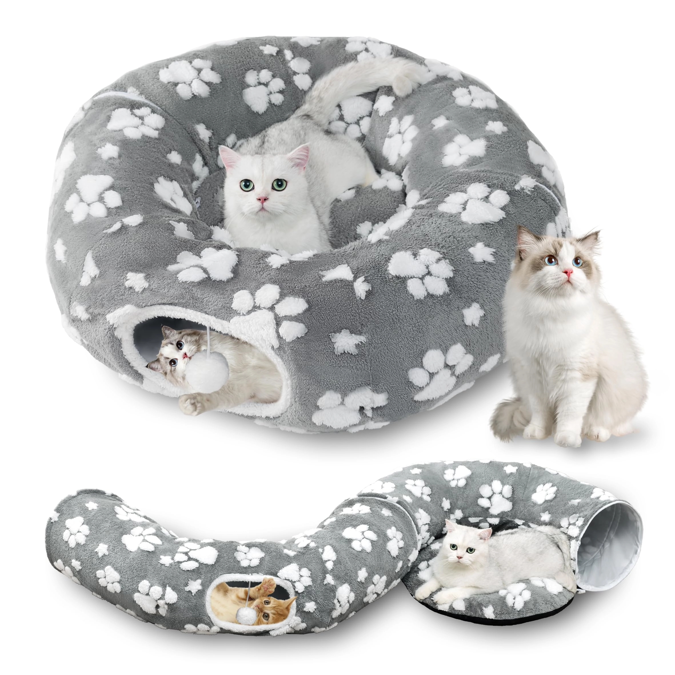 MUYUHOME CTB-G01 - Round Grey Polyester