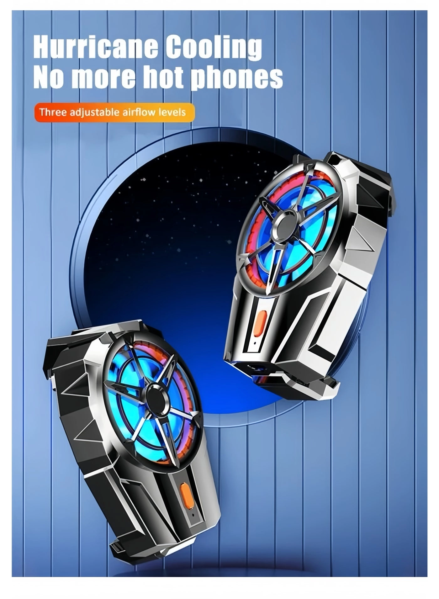 Cell Phone Cooler - USB Rechargeable LED Light