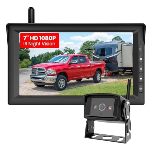 Dual Camera Car Reversing Camera System - Night Vision Wireless 1080p