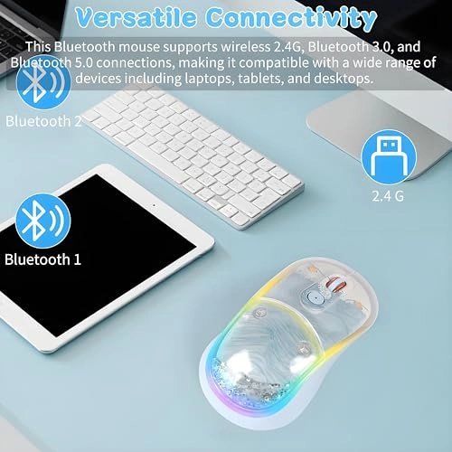Cute Penguin Bluetooth Wireless Mouse - USB