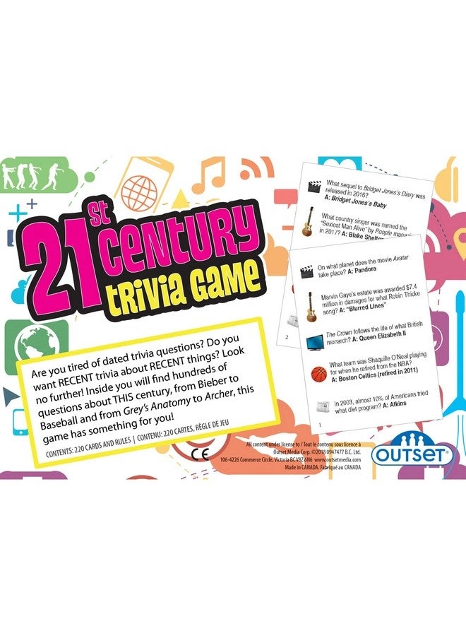 21st Century Trivia Game - Party Game 1200 Trivia Questions