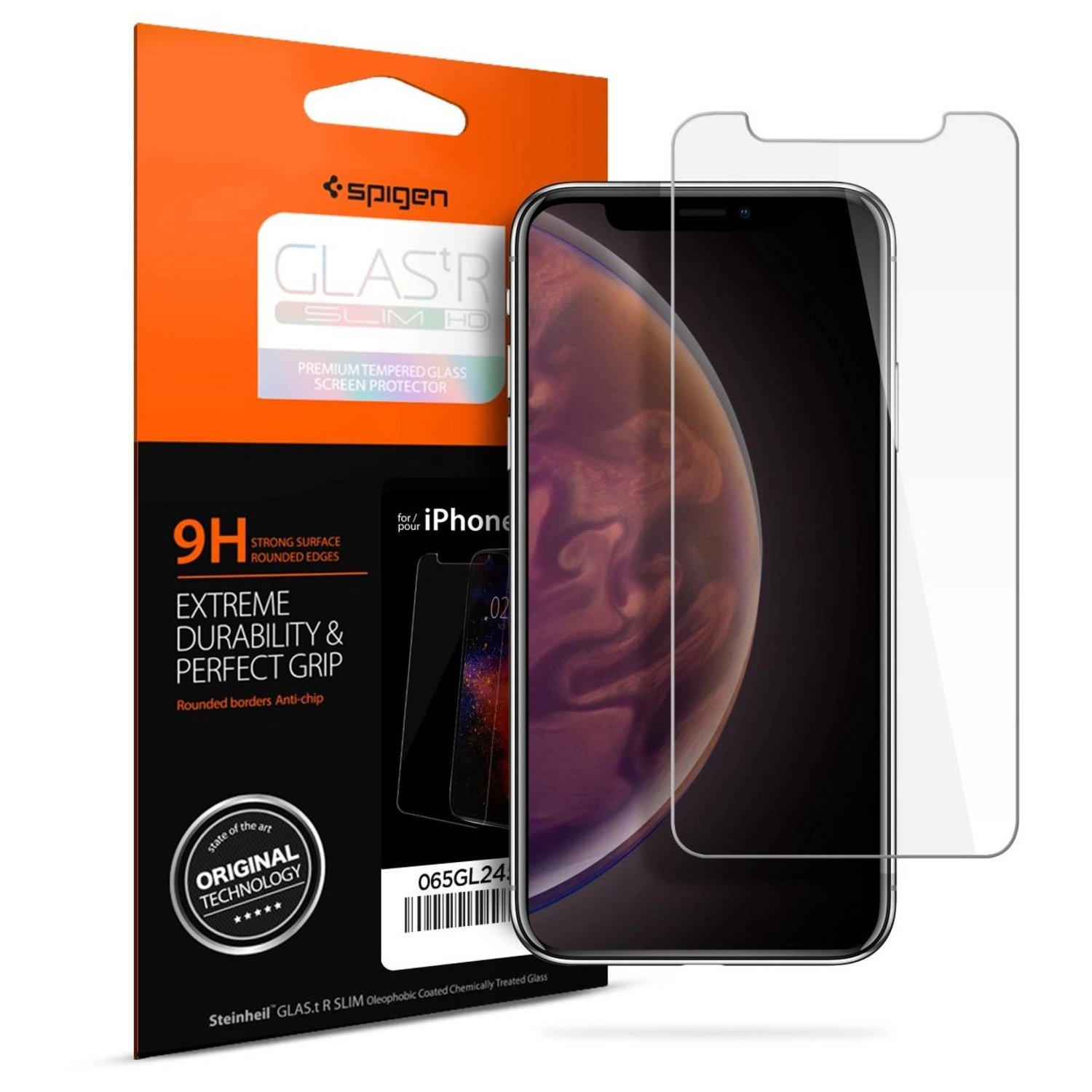 Spigen HD Tempered Glass Screen Protector for iPhone Xs Max