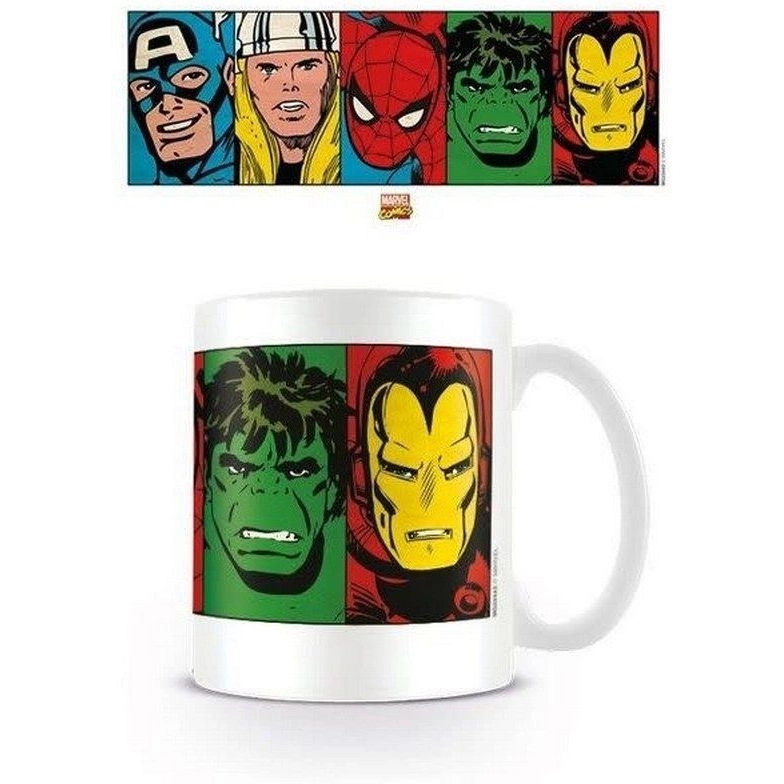 PYRAMID Marvel Retro Faces Mug - 312 ml