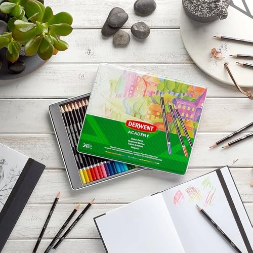 Academy Coloured Pencils - 24 Pcs