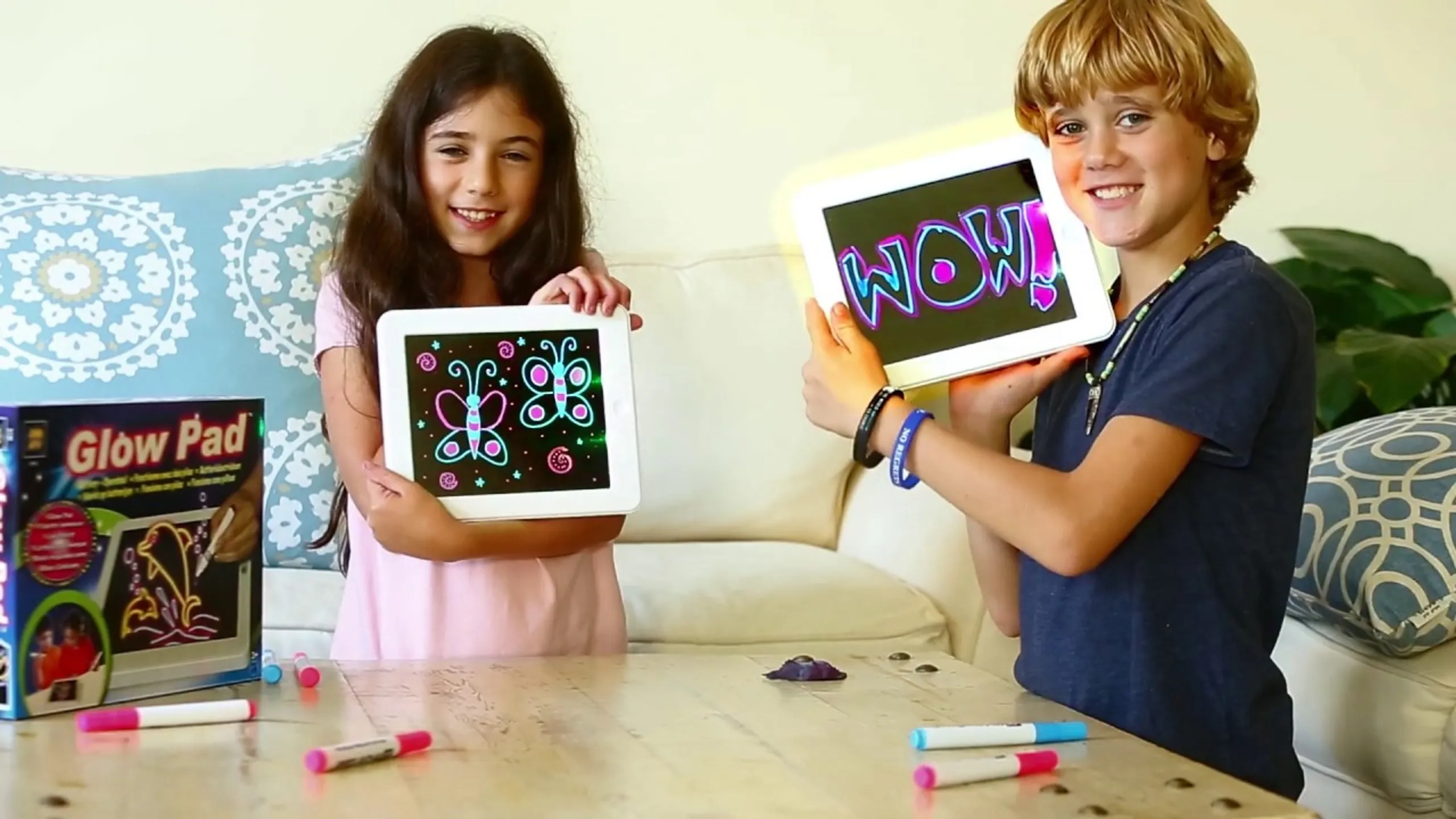 Glowing LCD Erasable Doodle Board - 3+ years