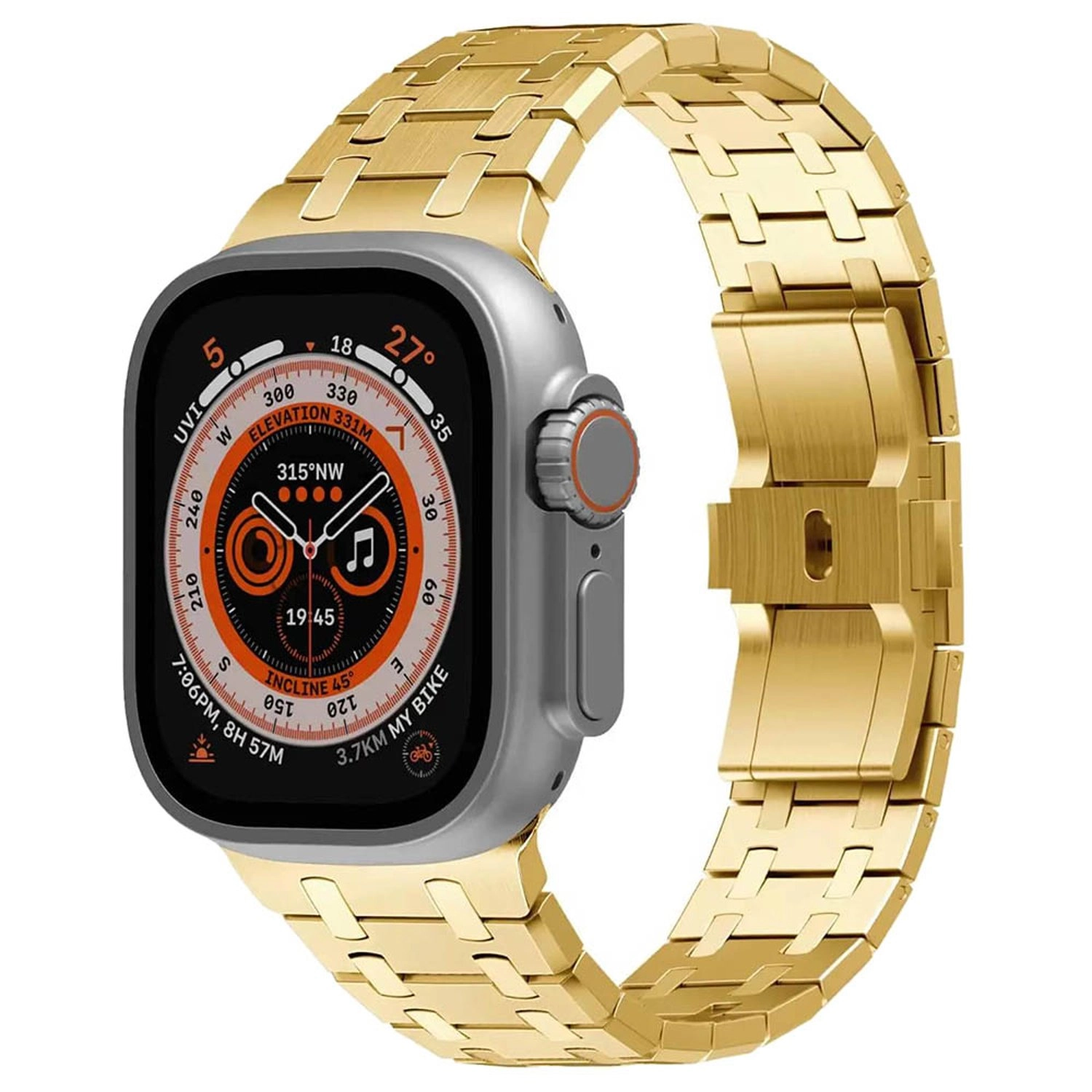 LEVELO RoyalLink Watch Strap for Apple Watch SE/7/6/5/4/3 - 45mm/49mm
