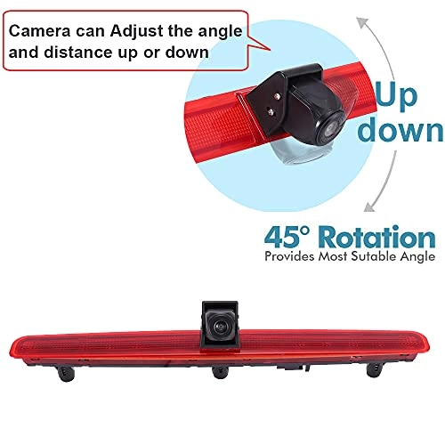 Brake Light Reversing Camera + Rear View Mirror Monitor - Night vision 628 x 586 pixels