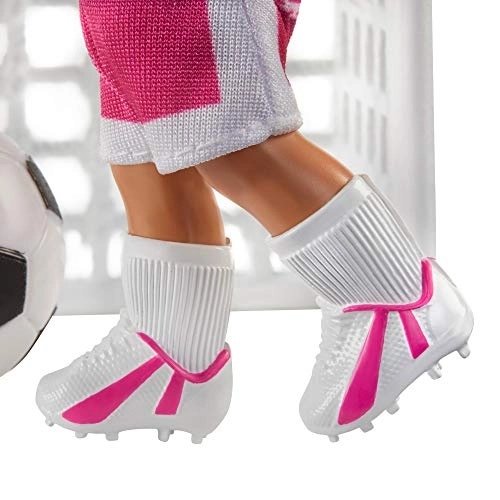 Barbie Soccer Coach Playset - Brunette Coach Doll Student Doll Accessories Ages 3+