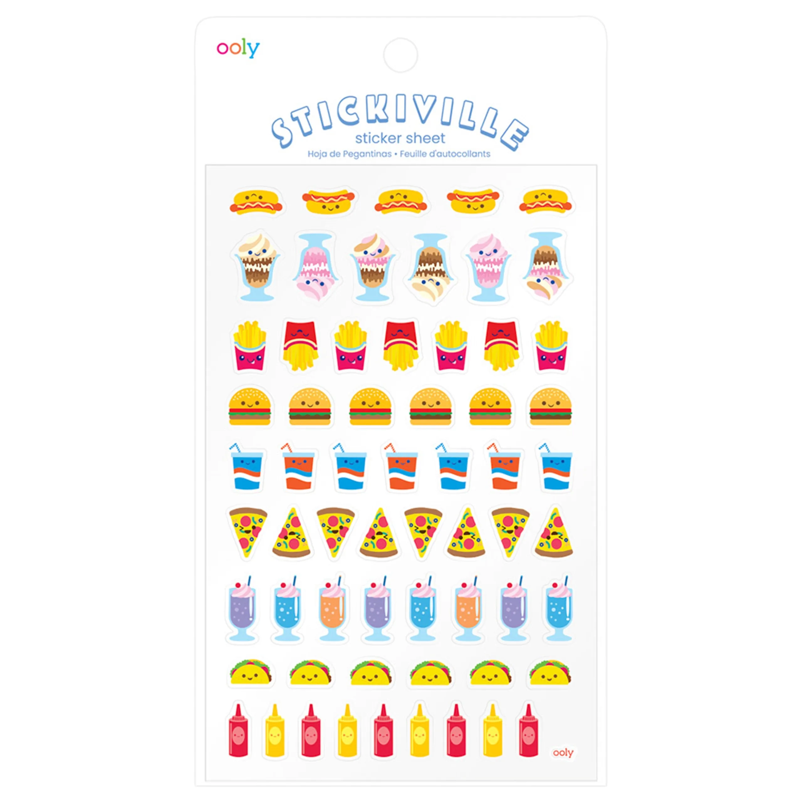 OOLY Fast Food Sticker Book 1 pcs