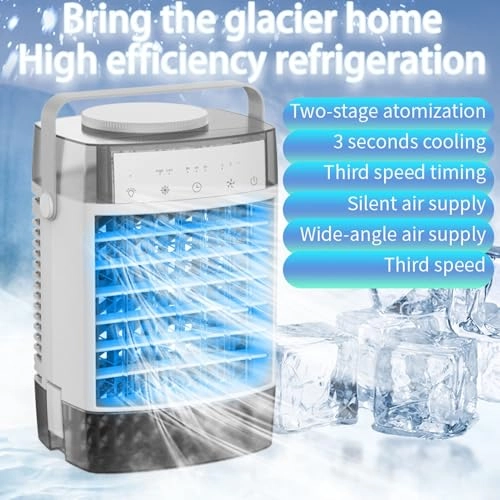 Portable Air Conditioner - 3 Speed 7 Color Nightlight