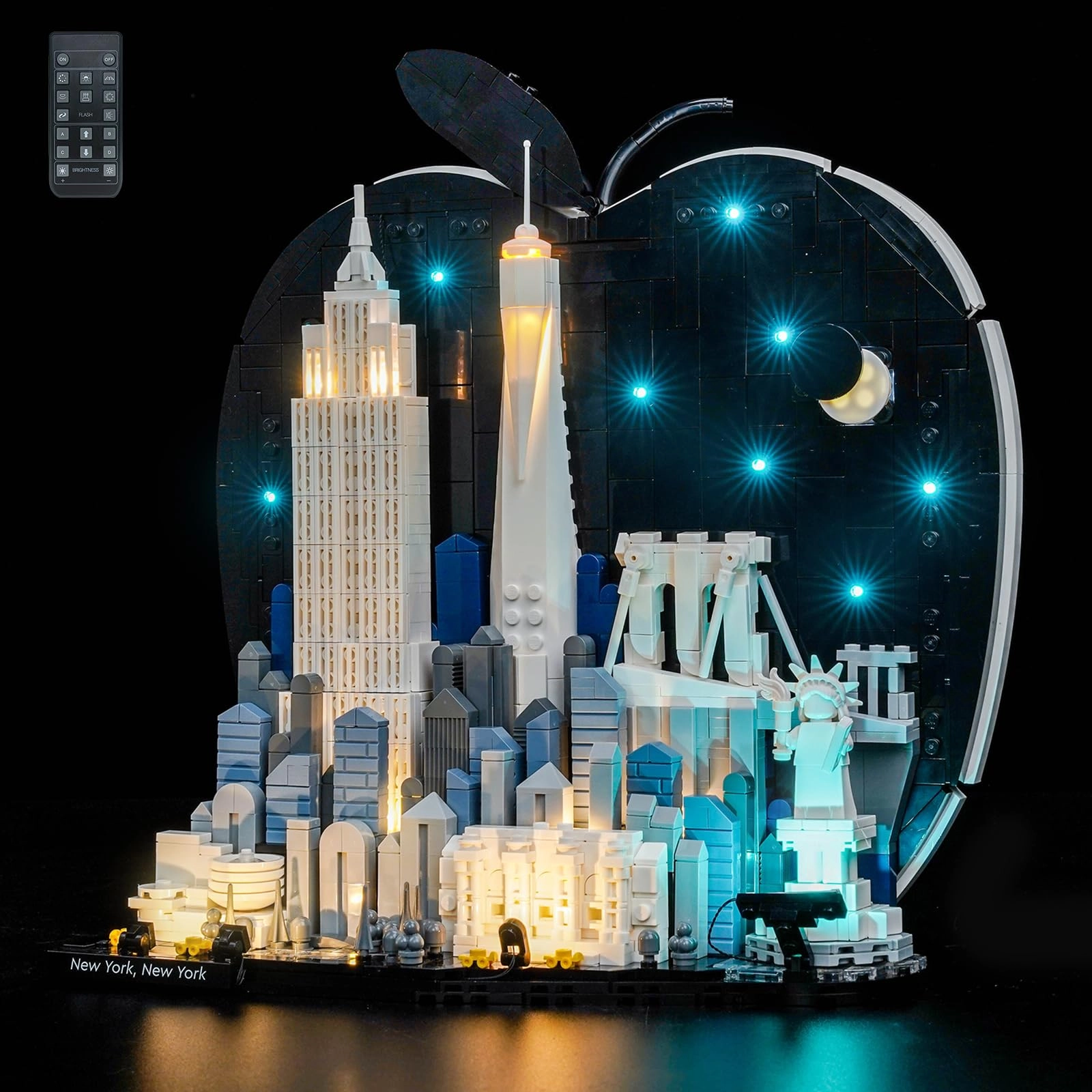 LocoLee Light kit Compatible with Lego Architecture New York City – The Big Apple 21066