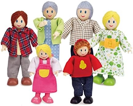 Hape Happy Family Caucasia - 6 pcs (HAP-E3500)