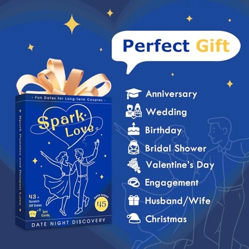 Fun & Romantic Date Ideas Scratch Off Cards - Adult