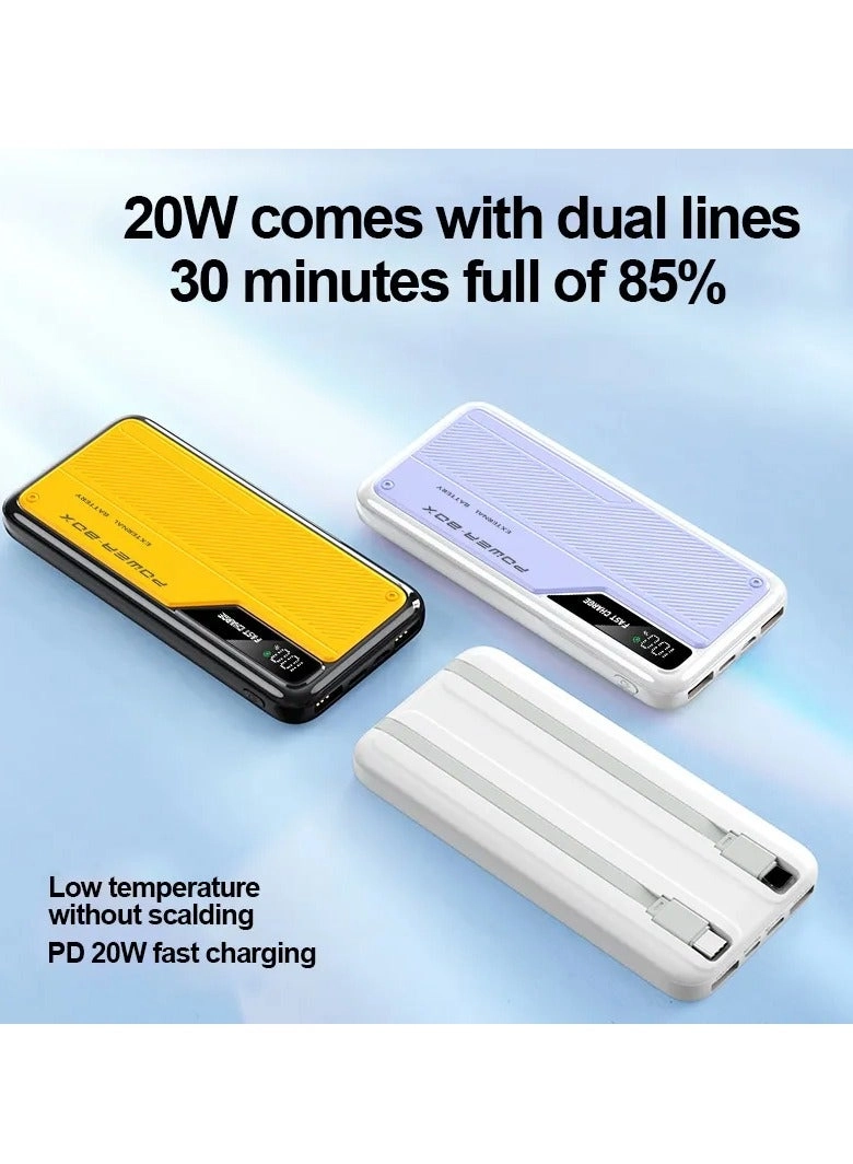 Portable Power Bank - 10000 mAh Quick Charging 2.0 USB 2.0 10W wireless